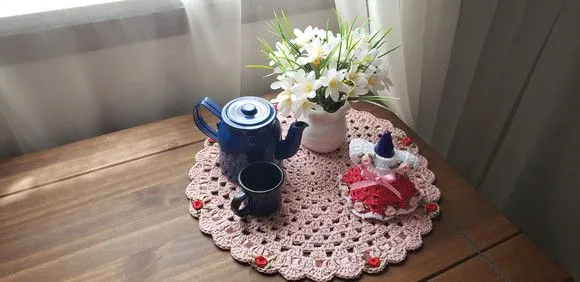 Mini Capa para Adoçante 75 ml Vestidinho Tulipa Rosa - foto 3