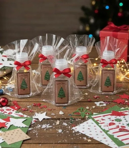 Alcool Gél - Natal - artesanato feito à mão por Mi Papelaria Criativa