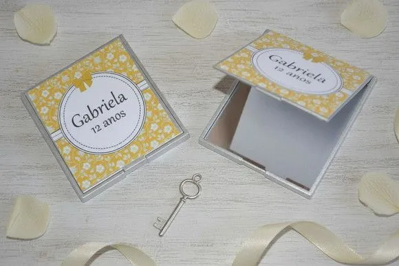 Lembrancinha Espelho - Floral Personalizado - foto 2