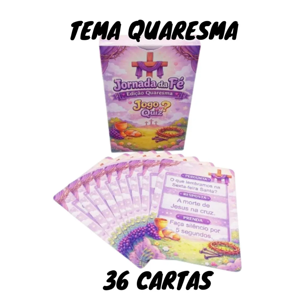 Jogo Bíblico Infantil da Quaresma – Perguntas e Respostas JD Arte - foto 5