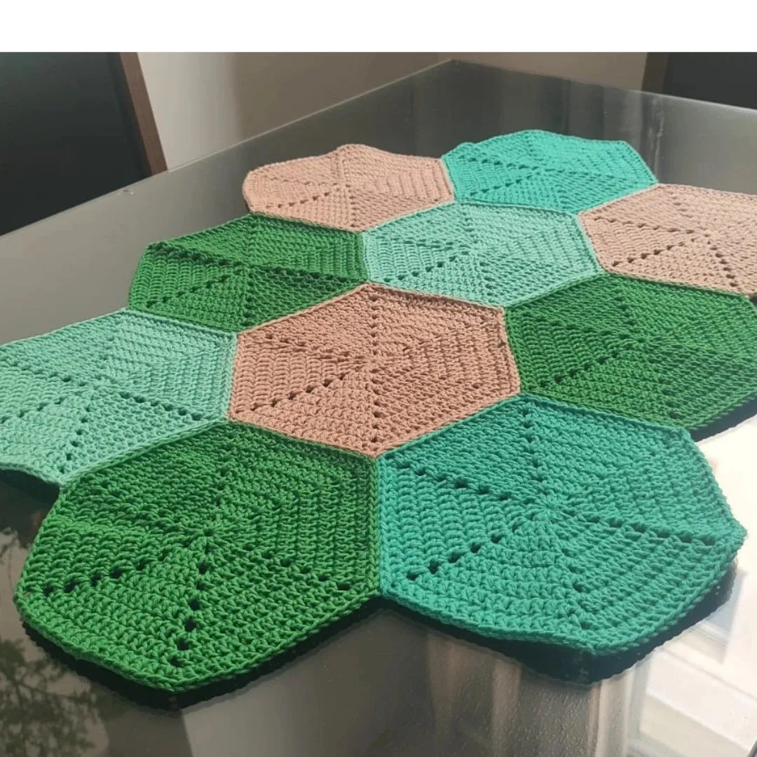 trilho de mesa losango - foto 2