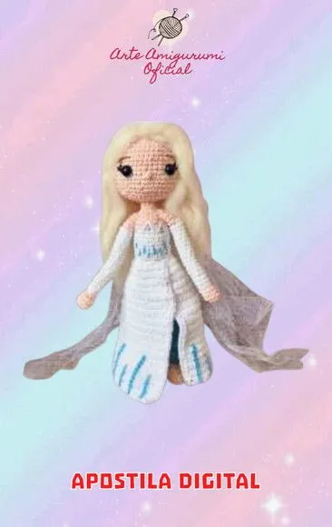 Receita Princesa Elsa Frozen Amigurumi - feito à mão por Arte Amigurumi Oficial