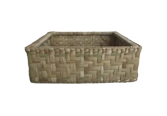 Taboa Cesto Natural 42x34x15 - artesanato de Mundo Urbano