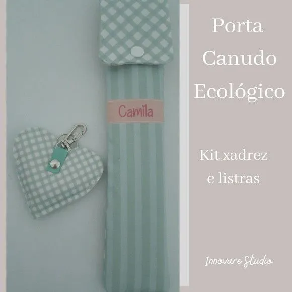 Kit chaveiro + Porta canudo ecológico - foto 2
