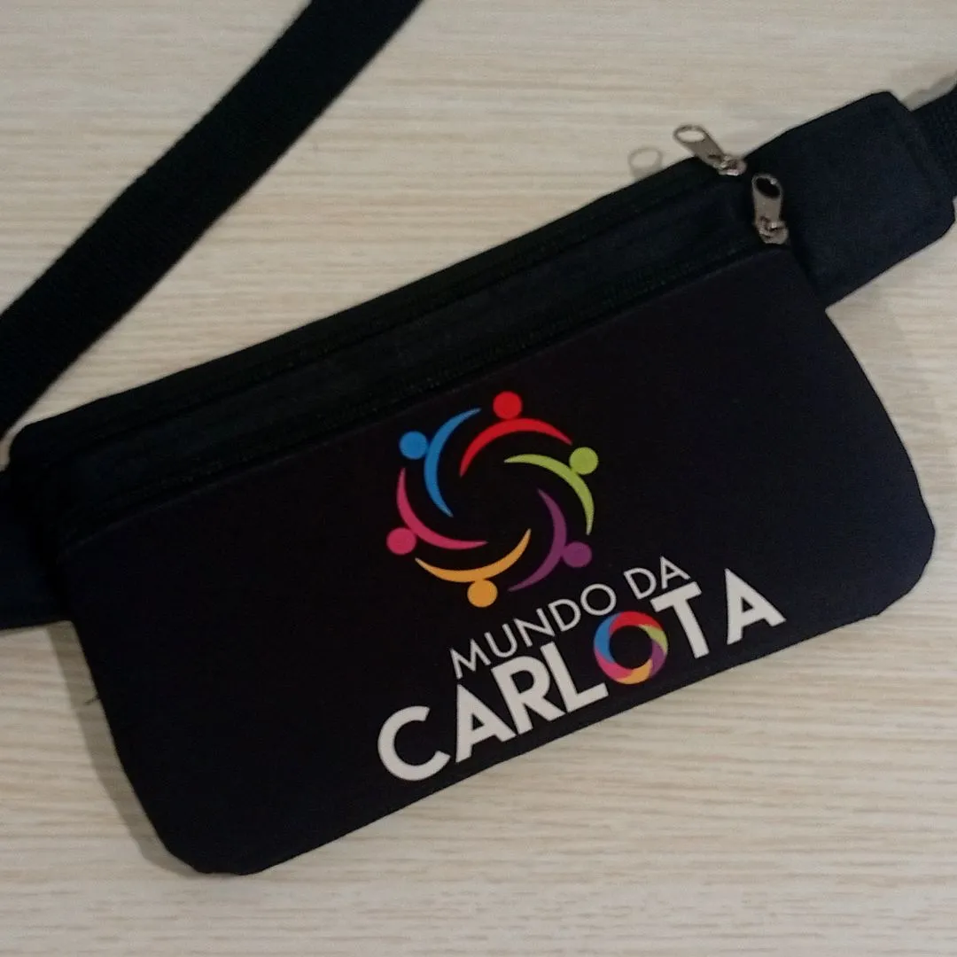 Pochete Personalizada com logomarca - artesanato feito à mão por PAN Personalizados