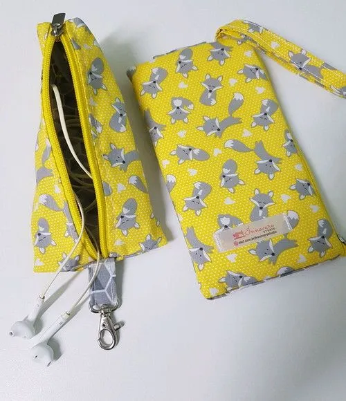 Kit organizador de celular e acessórios - artesanato feito à mão por Innovare Studio