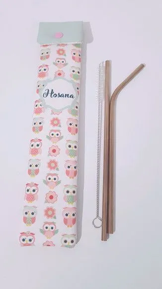 Porta canudo ecológico - artesanato feito à mão por Innovare Studio