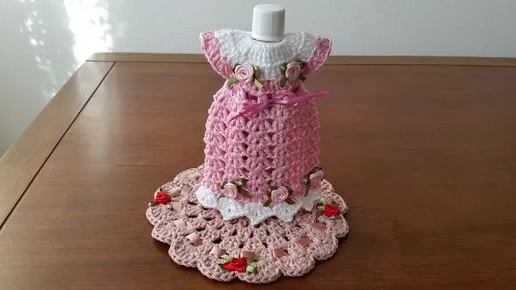 Capa para Adoçante - Vestidinho Barbie Rosa - foto 3