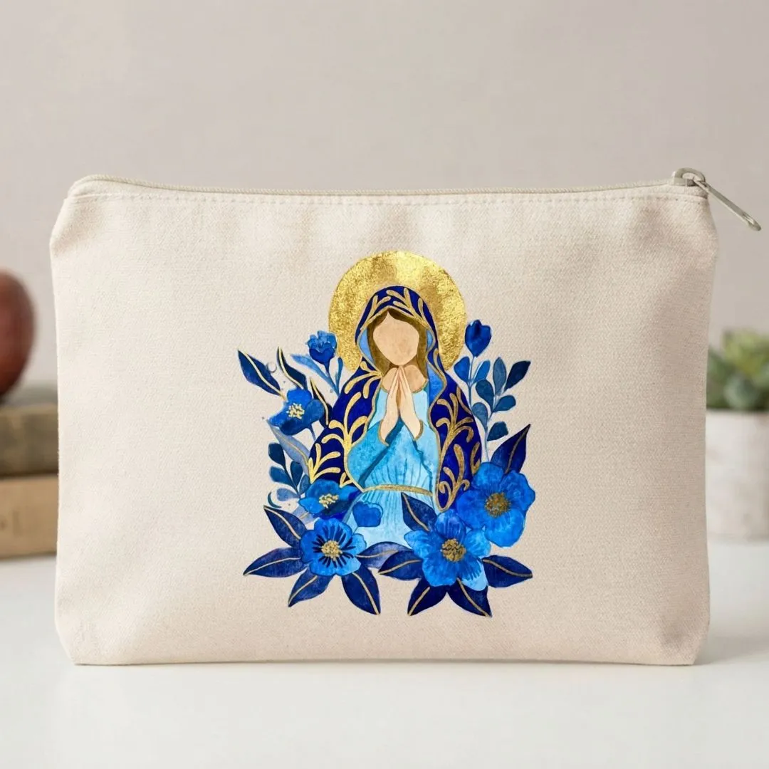 Nécessaire de algodão 15x20 cm Nossa Senhora - foto 2