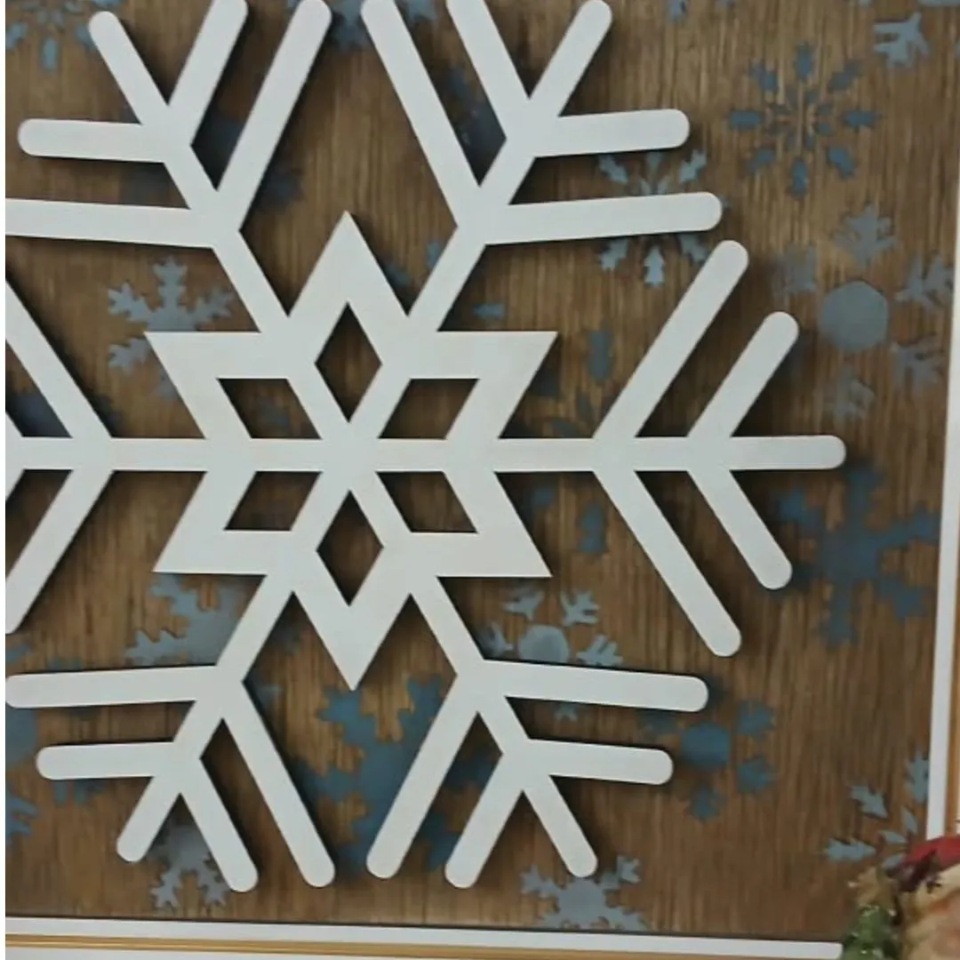 Quadro Decorativo Floco de Neve - Natal - foto 4