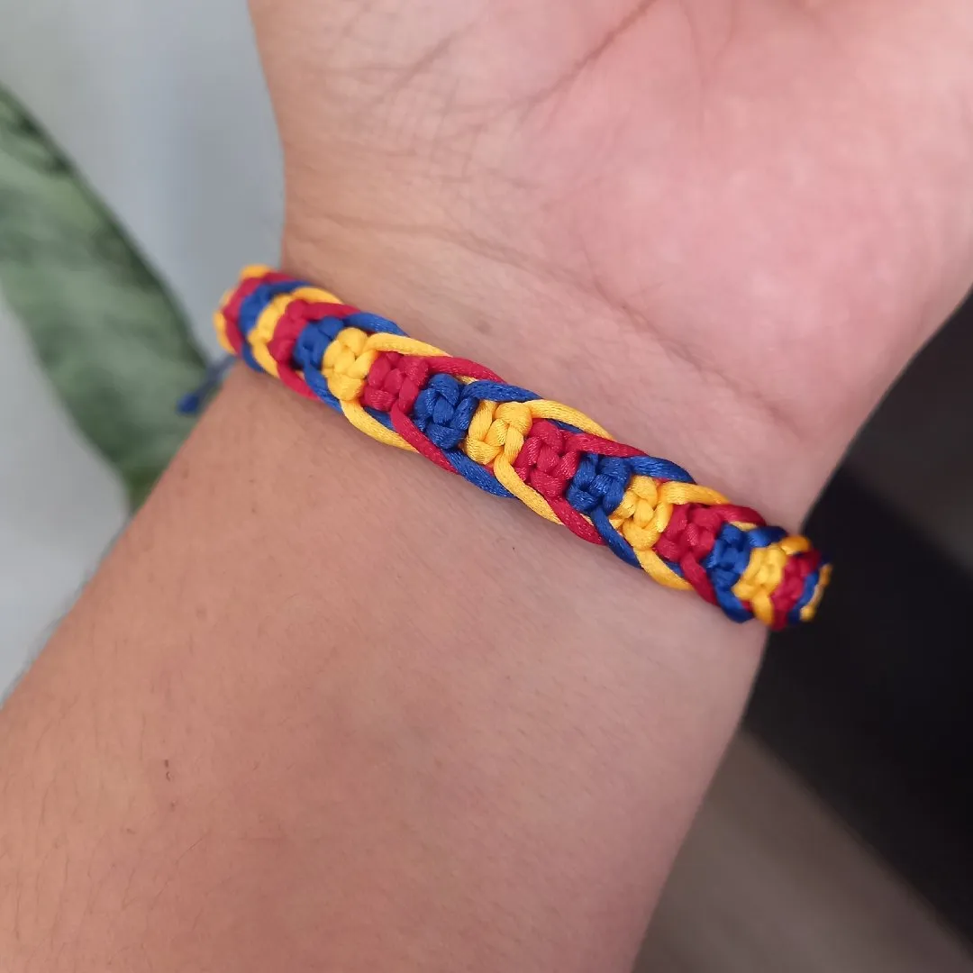 Pulseira Rio cores personalizadas - artesanato feito à mão por Cleo Lineshop