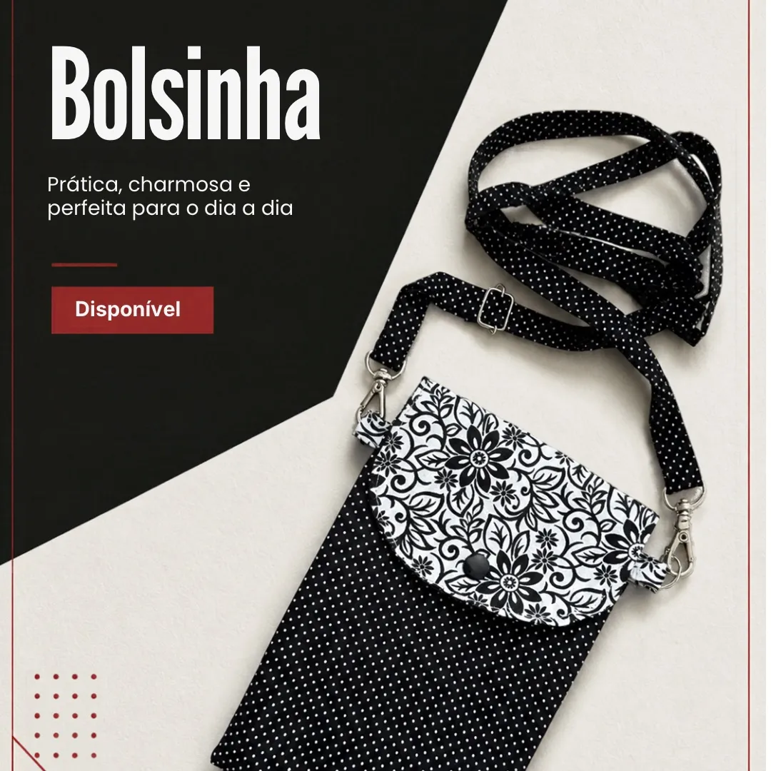 Bolsinha celular 2 - artesanato de Djulik