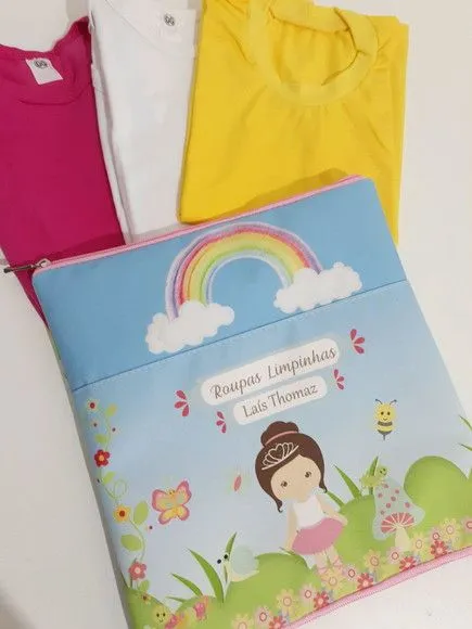 Organizador Duplo G - Jardim e arco iris - feito à mão por Innovare Studio