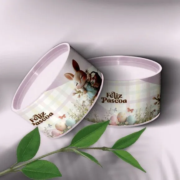 Tubo Lata - Páscoa Personalizada - feito à mão por Mi Papelaria Criativa