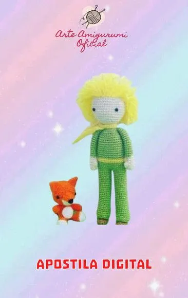 Receita o Principe e a Raposa -amigurumi - feito à mão por Arte Amigurumi Oficial