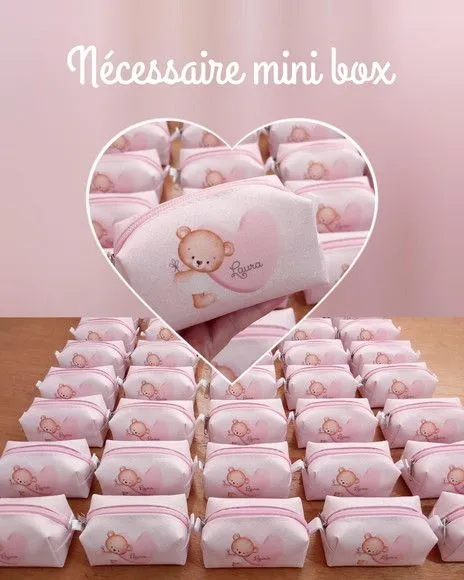 Necessaire Mini Box - Ursinha - artesanato feito à mão por Innovare Studio