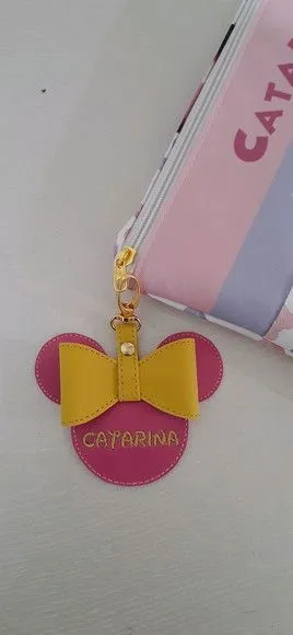 Chaveiro bordado MINNIE - com nome - foto 2