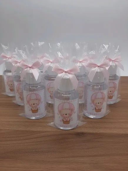Alcool Gél - Ursinha Personalizado - artesanato de Mi Papelaria Criativa
