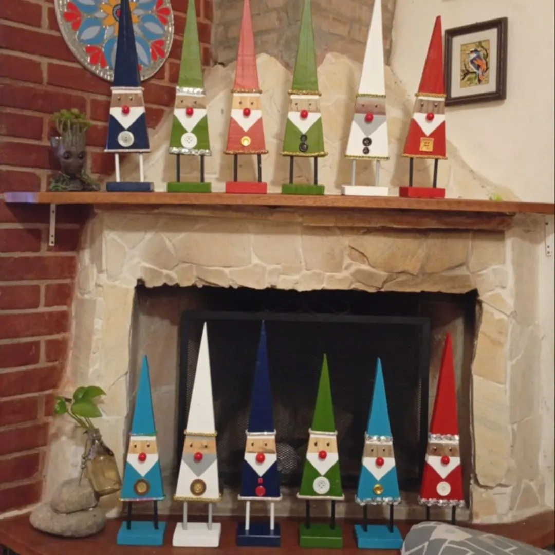 Papai Noel Artesanal em Madeira – Coleção Natal Encantado - foto 5