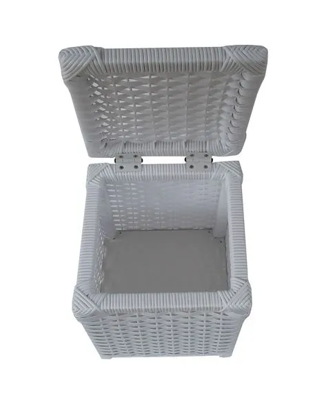 Cesto Lixo Sintético Branco 25x25x32 - foto 3