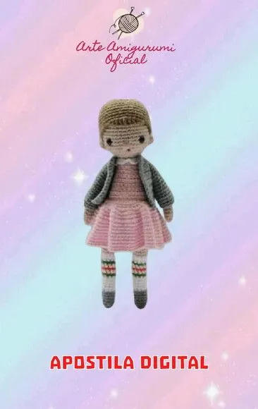 Receita Eleven Stranger Things Amigurumi - feito à mão por Arte Amigurumi Oficial
