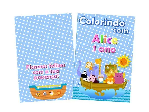 Revista para colorir arca de noé 14x10 - artesanato de PAPCRIE