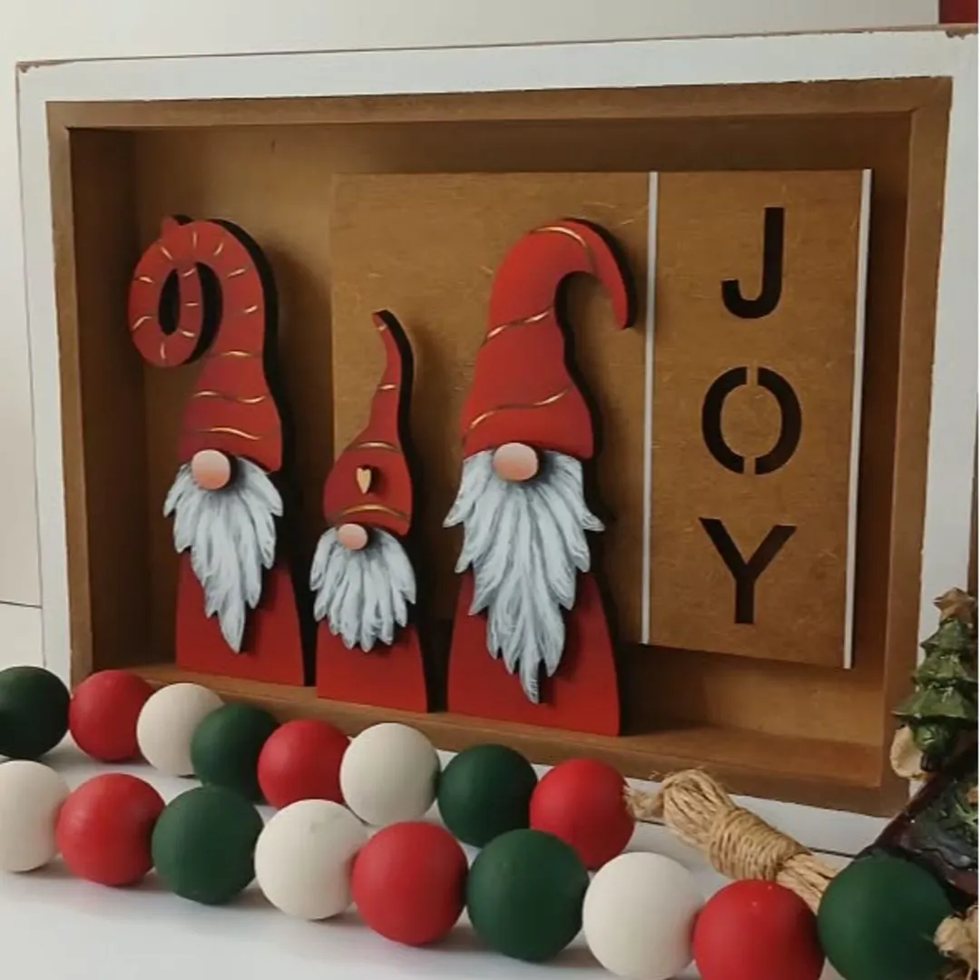 Quadro trio Noel Joy - Decoração de Natal - foto 2