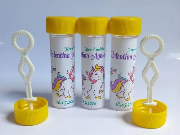 Bolinha de Sabão Unicórnio Personalizada - foto 3