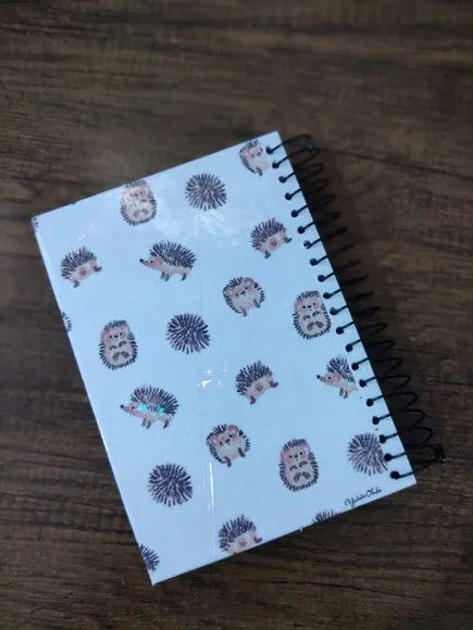 Caderno Capa Dura Grande Espiral 80fls - Porco Espinho - foto 2