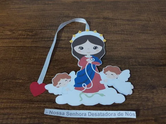 Marcador de Página 13 cm - Nossa Senhora Desatadora Nós - foto 2