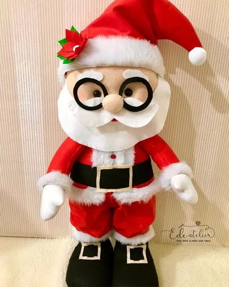 Papai Noel em Feltro 45cm