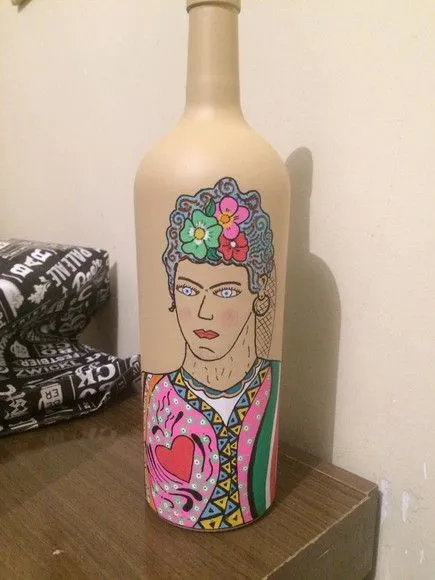 Garrafa Decorativa - Uma Frida Brasileira - foto 2