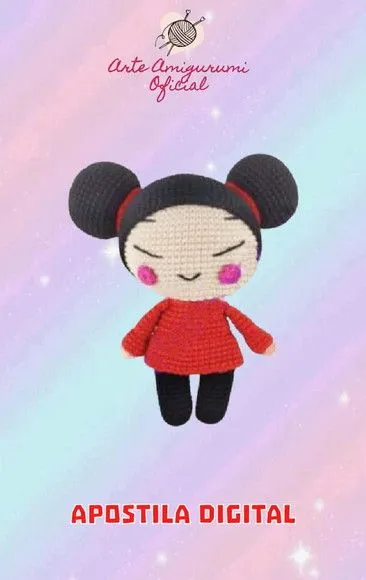 Receita Pucca Amigurumi - artesanato feito à mão por Arte Amigurumi Oficial