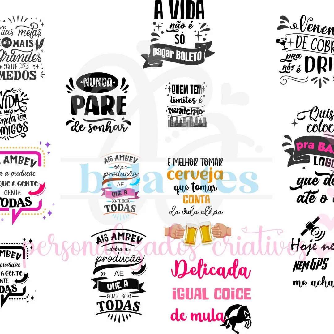 Frases bebidas PNG Arte Digital - foto 4