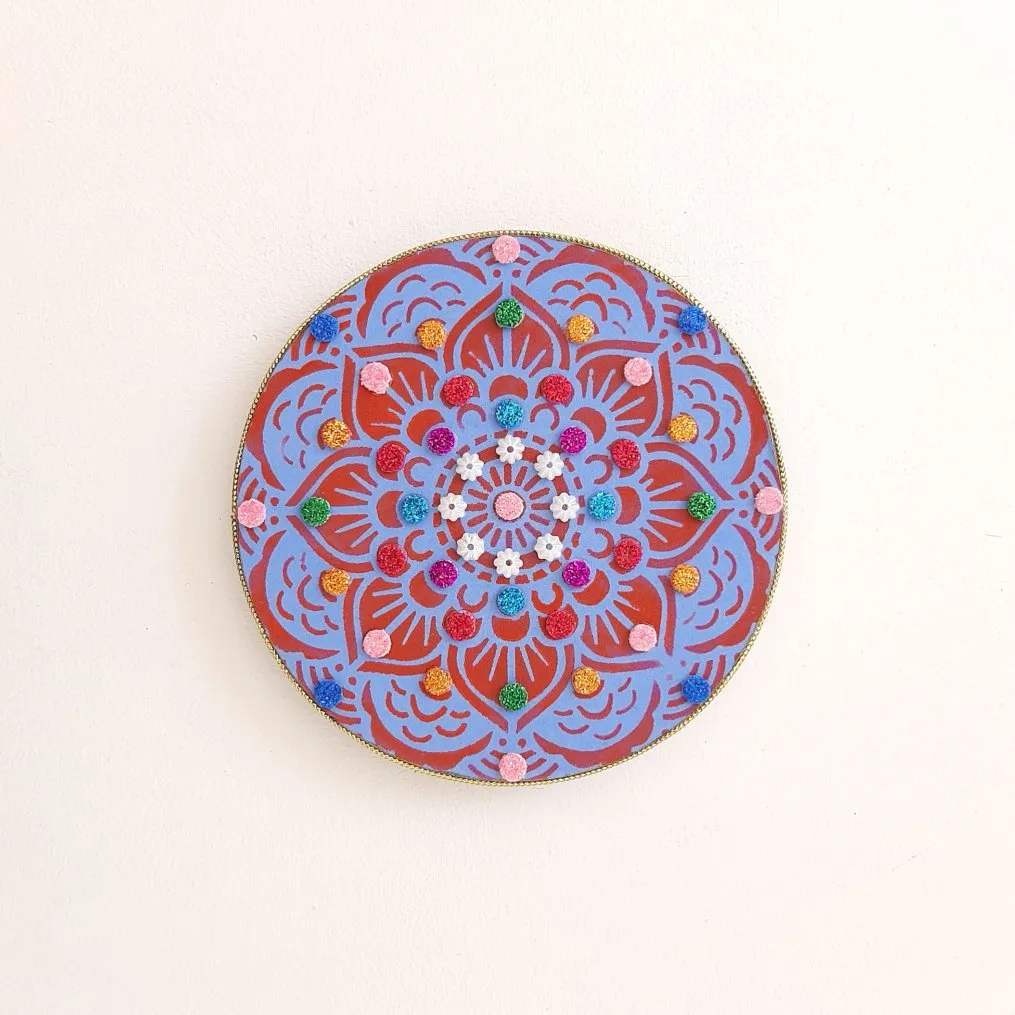 Mandala da Paz AZ - artesanato de Estudio Bananeira