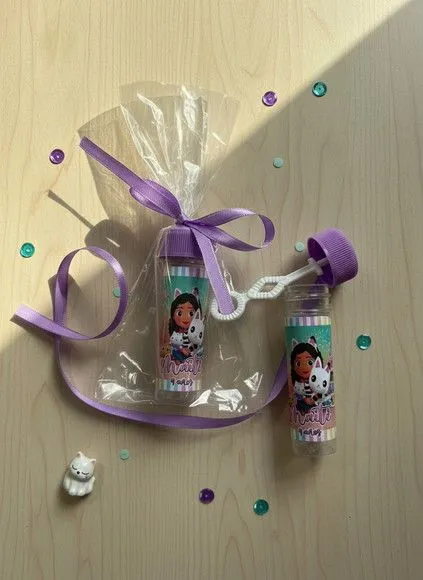 Bolha de Sabão - Casa Mágica da Gabby Personalizado - artesanato de Mi Papelaria Criativa
