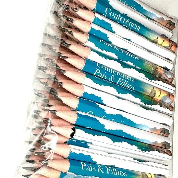 Mini Lápis Empresa Personalizado - feito à mão por Mi Papelaria Criativa