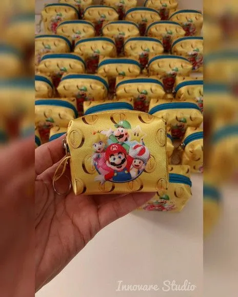 Porta Moedas Super Mário - Chaveiro - artesanato feito à mão por Innovare Studio