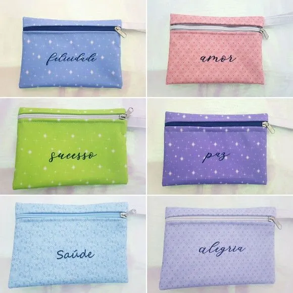 Kit necessaire Emoções - artesanato feito à mão por Innovare Studio