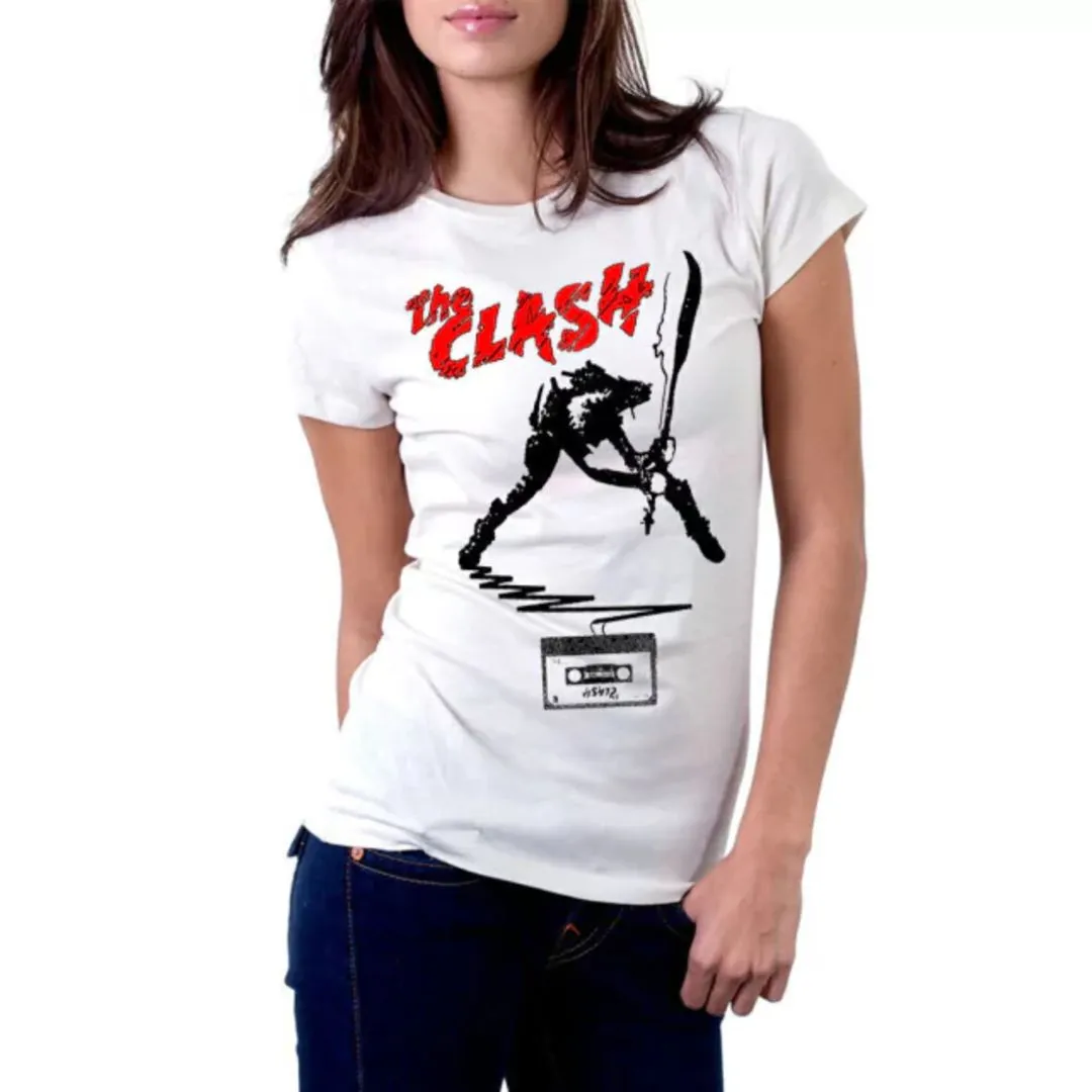 Camiseta The Clash, banda clássica anos 80, estampa exclusiva cores variadas tamanhos unisex - foto 4