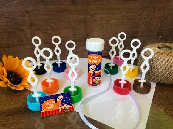 Bolinha de Sabão Show da Luna Personalizado - artesanato feito à mão por creativitybynina