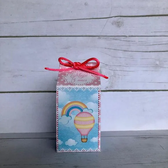 Mini Caixa Milk Balão de ar quente menina - foto 2