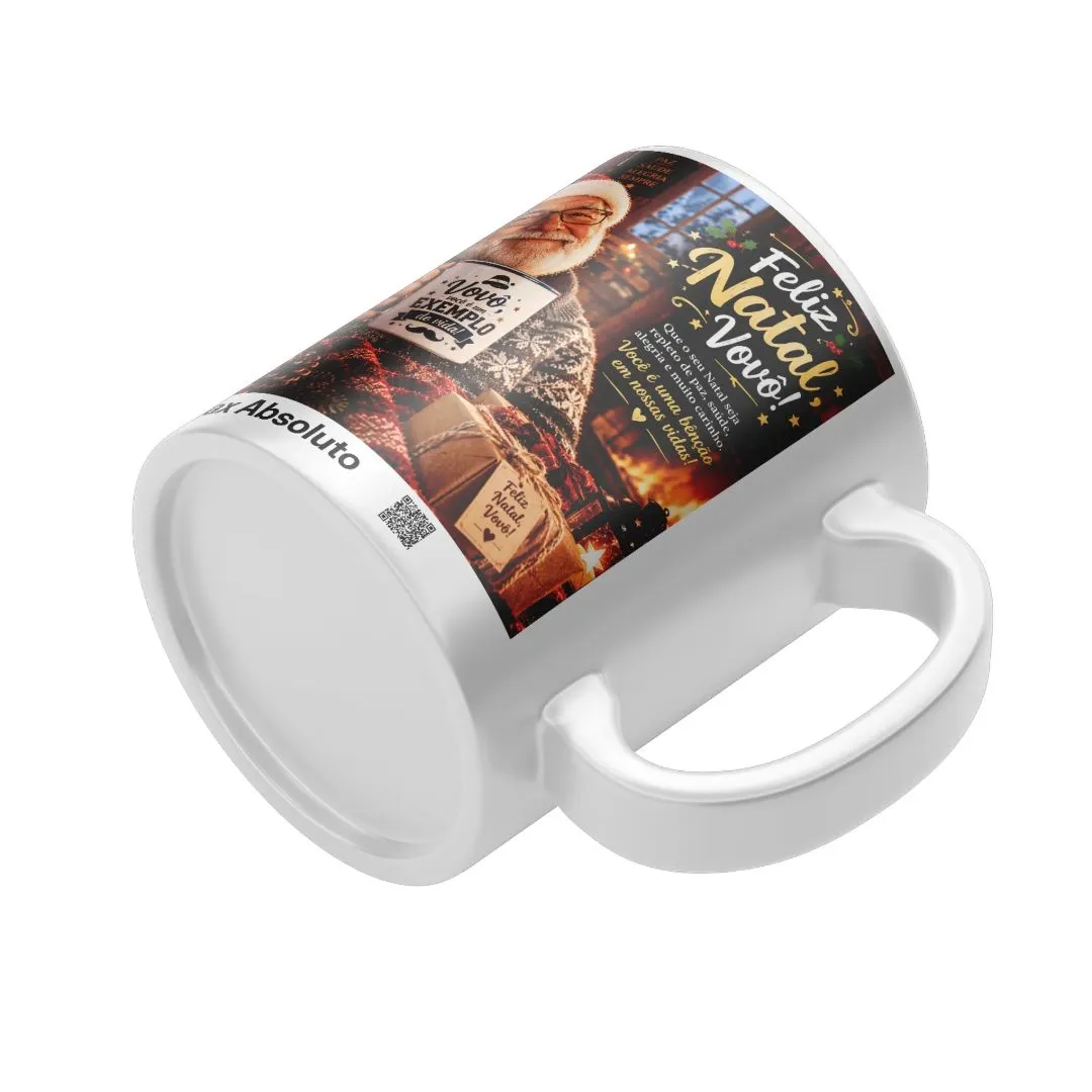 Caneca Estampa Natalina Vovô Exemplo de Vida 325ml - foto 5