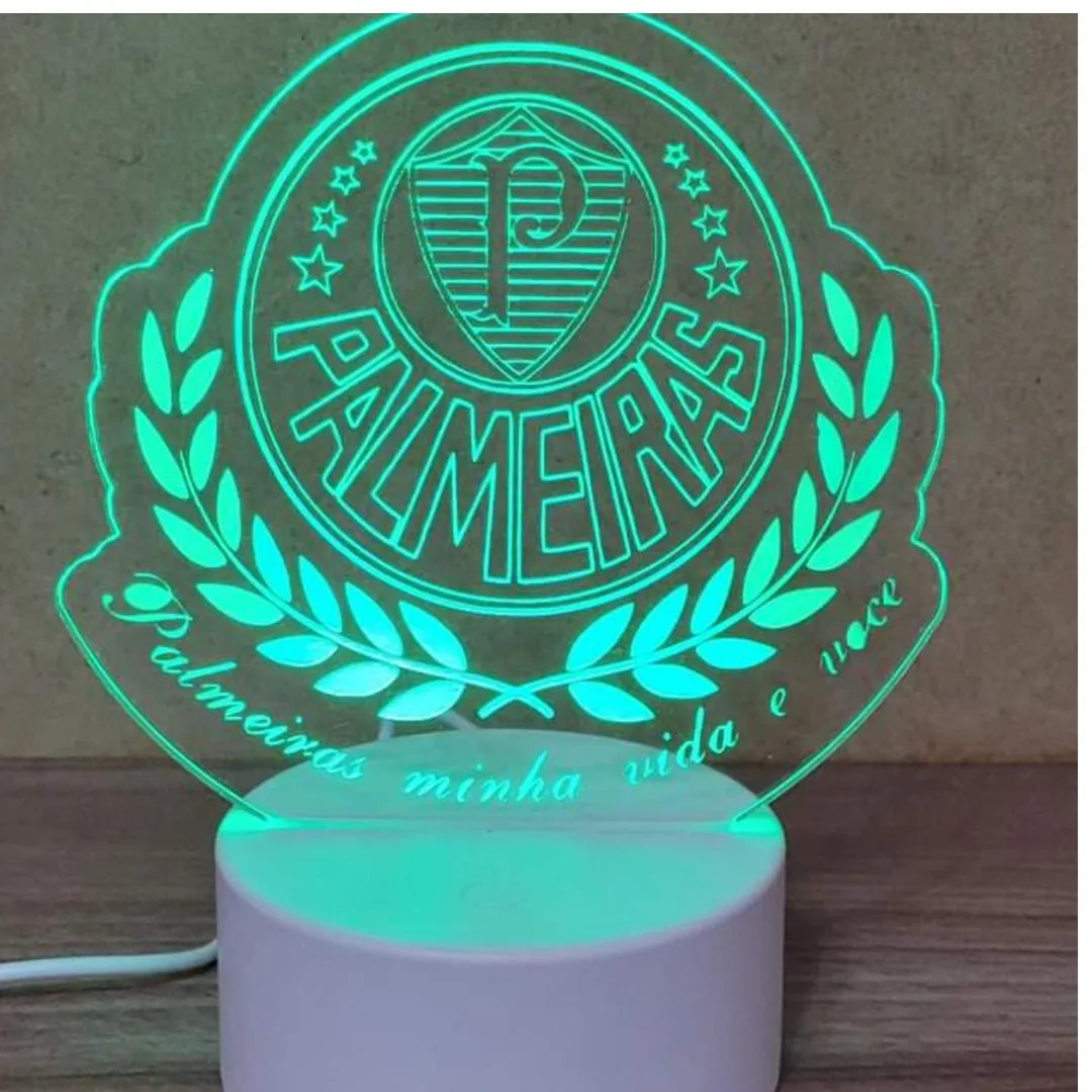 Luminária Palmeiras Personalizada  acrilico 3mm com Nome – Brilho e Exclusividade para Você! - foto 5