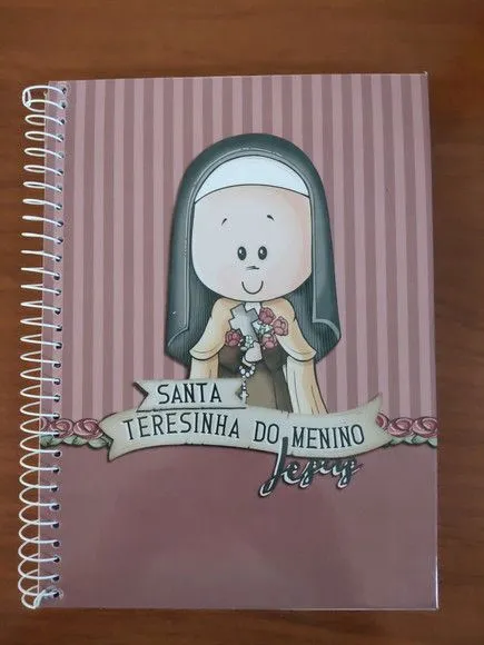 Caderno Capa Dura 1/4 (pequeno) Espiral 48fls - Santa Teresi - foto 2