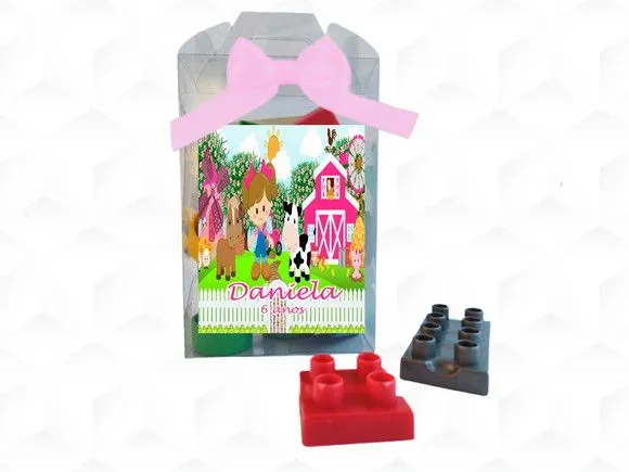 Bloco de Montar Fazendinha Menina Personalizada - artesanato feito à mão por creativitybynina