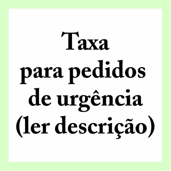 Taxa para Pedido de Urgência