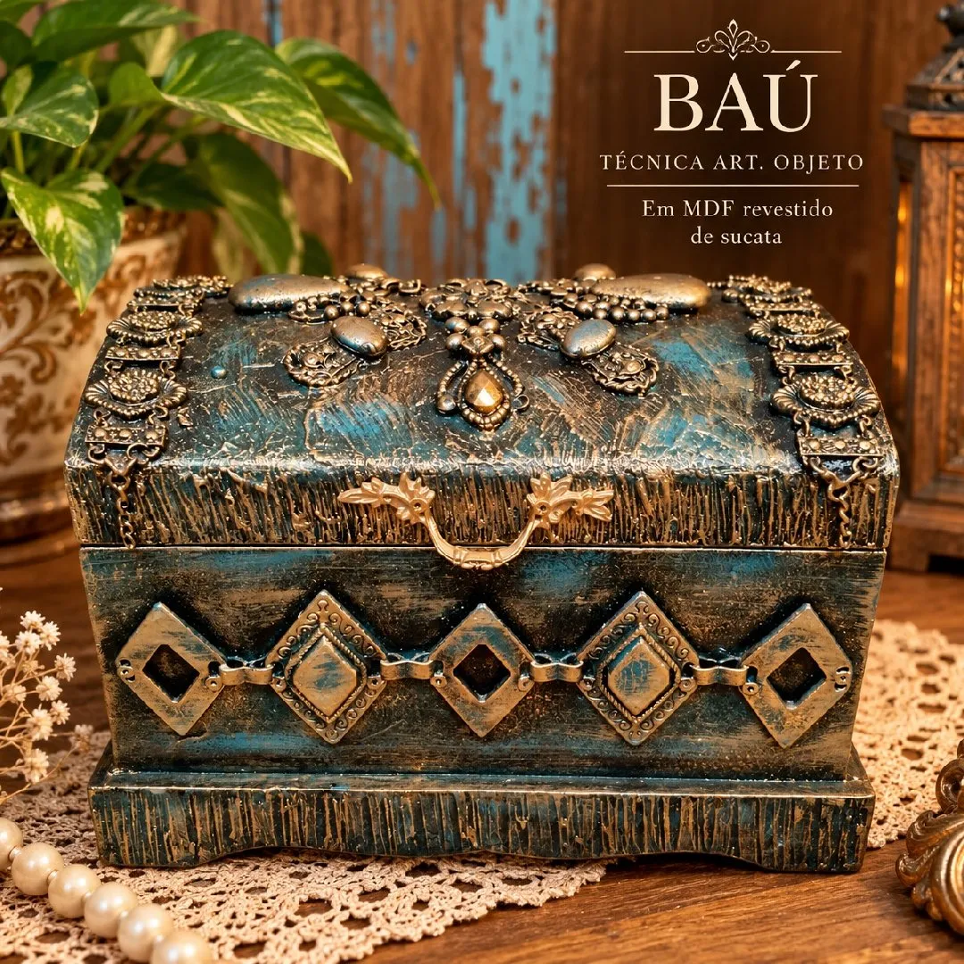 BAU RÚSTICO - artesanato feito à mão por Dalart Atelier
