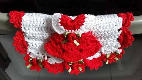 Puxador Fogão+ Imã Gel. Vestidinho Verm. - foto 4