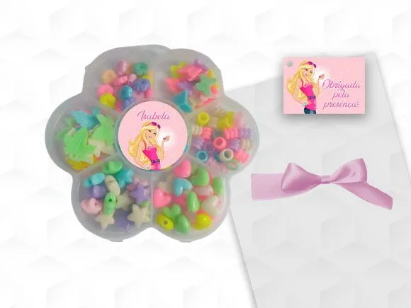 Kit Miçangas Barbie Personalizada - artesanato feito à mão por creativitybynina